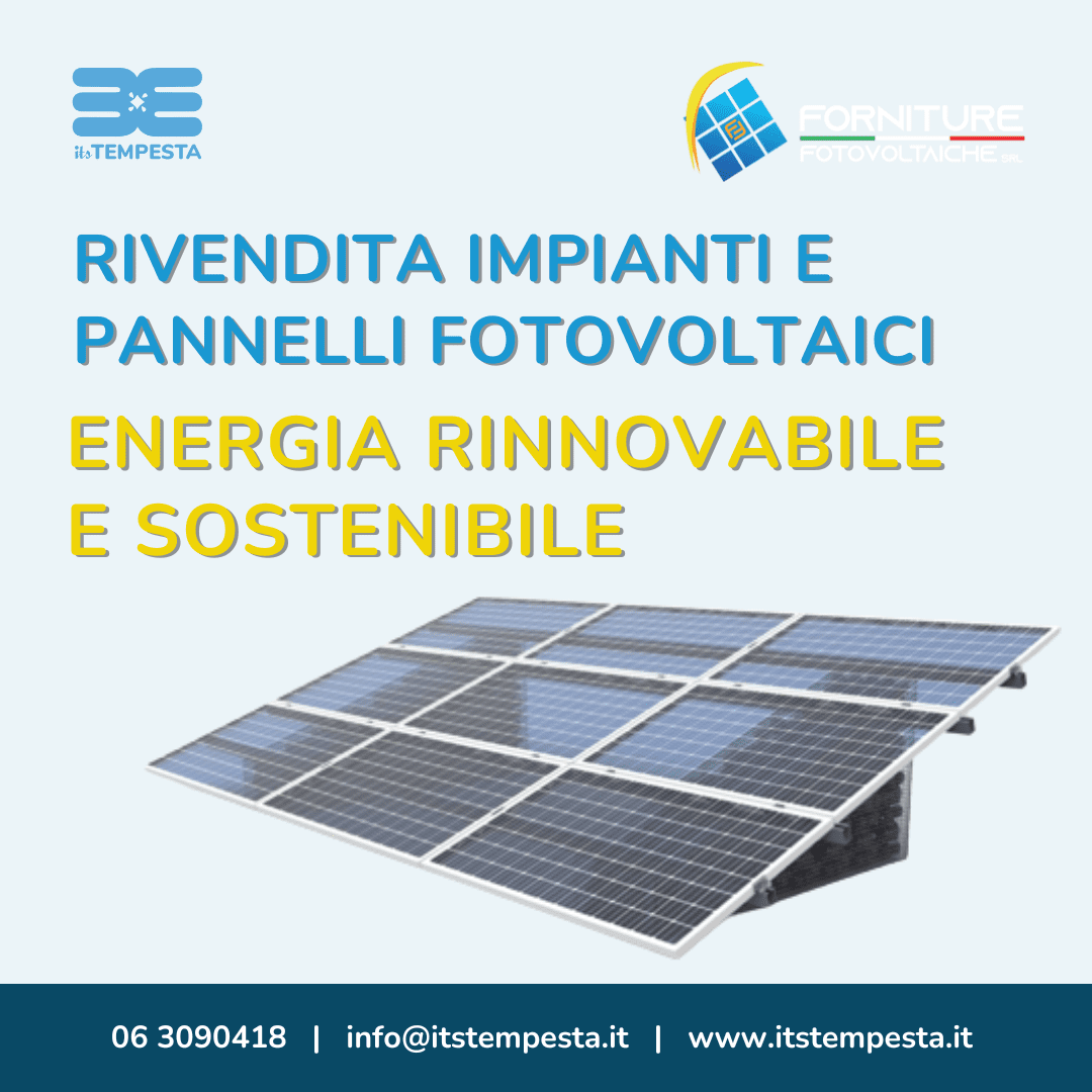 Vendita impianti e pannelli fotovoltaici a Roma -