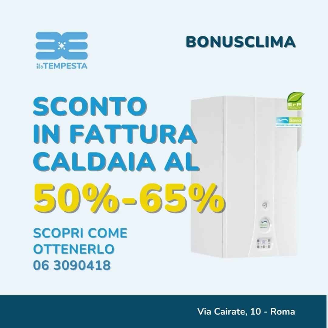 Caldaia sconto in fattura Roma