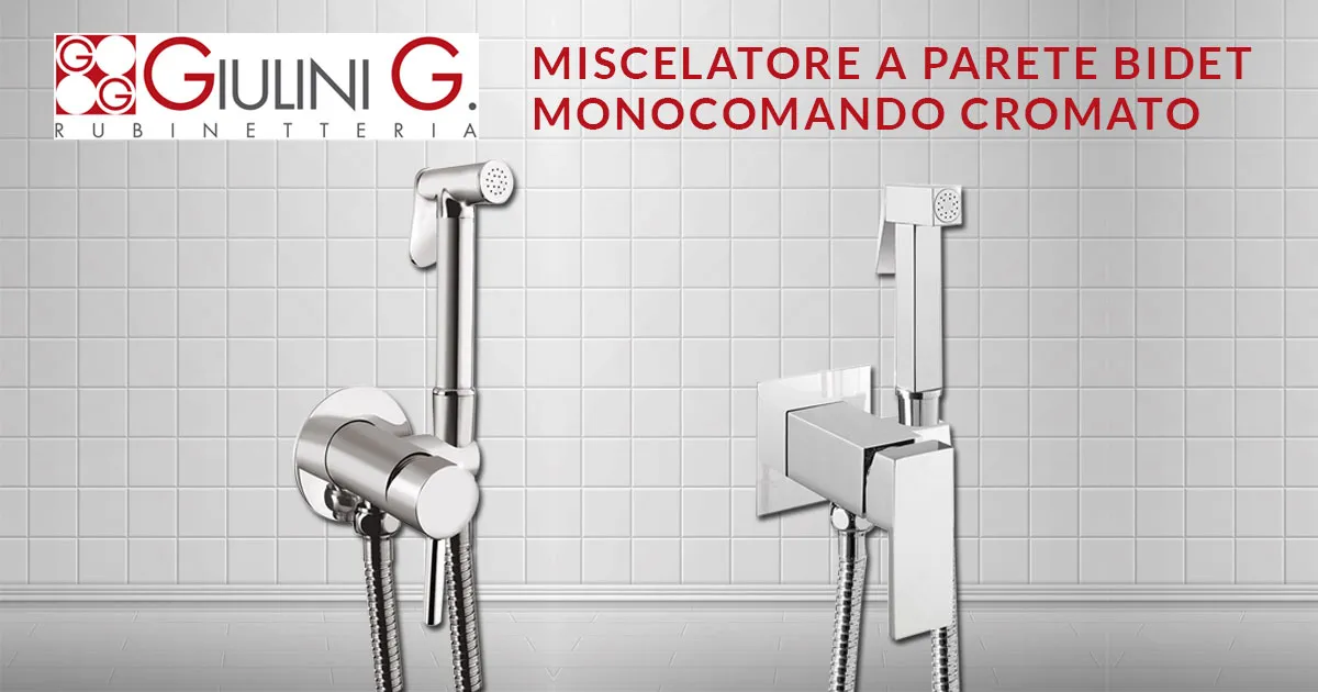 MISCELATORE MONOCOMANDO INCASSO PER BIDET GIULINI